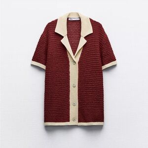 Zara Oversized Knit Polo